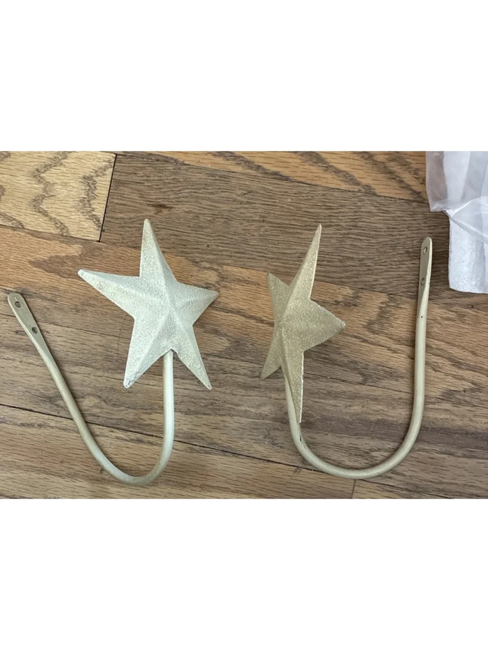 Star Shaped Towel Bar Holders Posts Only No Bar Or Hardware Cottage Core Vtg